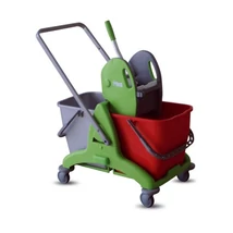 Kétvödrös műanyag felmosókocsi 30 literes